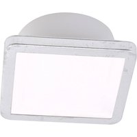 LightMe taklampa Aqua Uno, 11x11 cm, blad silver, IP44
