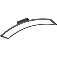 Reality Leuchten Plafonnier LED Sigma, noir, 3 000 K, 2 600 lm, métal