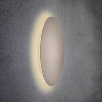 Escale Blade LED-vägglampa, taupe, Ø 79 cm