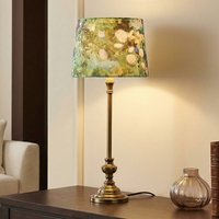 PR Home Andrea table lamp brass/patterned green