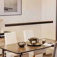 Knapstein Suspension LED Runa, noir, longueur 152 cm