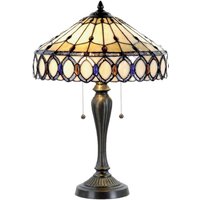 Clayre&Eef Bordslampa Fiera i Tiffanystil