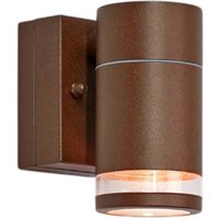 LED-Außenwandleuchte Luno, braun, 1-flg., IP65, dim.