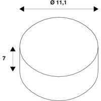 SLV LED reflektor QPAR11, 60 grader, GU10, 12,5 W, 2 700 K