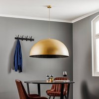 SIGMA Fera pendant light, gold/black speckled, Ø90cm