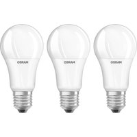 OSRAM LED bulb E27 14 W, warm white, set of 3