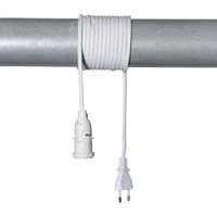 STAR TRADING E14 socket Lacy with cable, white