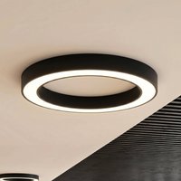 Arcchio Sharelyn LED ceiling light, Ø80 cm, black, dimmable