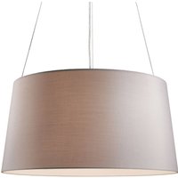 kdln Tripod pendant light, cream, Ø 55 cm, textile