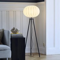 PR Home Base floor lamp, black, height 125 cm, textile