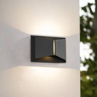 Applique d'extérieur LED Lindby Anlira, noir, Up & down, IP65