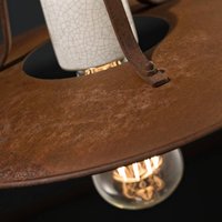 Ferroluce Plafonnier Riccardo à abat-jour en métal, 40 cm