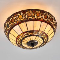 Clayre&Eef Ceiling lamp Wilma in the Tiffany style