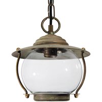 Moretti Luce Olivia outdoor pendant light, seawater resistant, IP44, brass