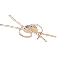 FISCHER & HONSEL LED-taklampa Biba, sandfärgad, längd 100 cm, metall, CCT