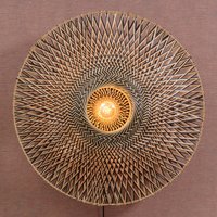 GOOD & MOJO Bali vägglampa av bambu, Ø 87 cm