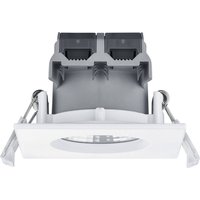 Trio Lighting Angular Zagros LED downlight IP65, matt white