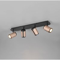 Trio Lighting Gillan ceiling spotlight, coffee, 4-bulb, metal, GU10