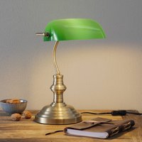 Markslöjd Bankers classic table lamp 42 cm green