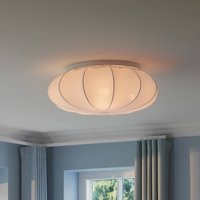 Nordlux Aeron ceiling light, white, Ø 60 cm, fabric, E27