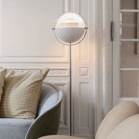 GUBI Multi-Lite floor lamp, height 148 cm, chrome/white