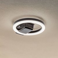 Lindby Plafonnier d'extérieur LED Finian, Ø 22 cm, CCT, à intensité variable