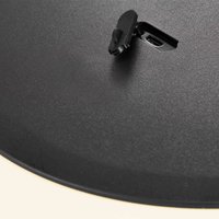 Nordlux Lampe de table LED Kettle Tripod bois, abat-jour 36cm