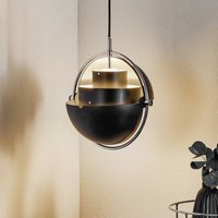 Gubi Multi-Lite pendant light, Ø 27 cm, chrome/black