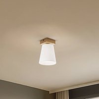 Envostar Risco ceiling lamp 1-bulb fabric shade white