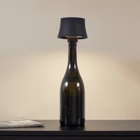 Lindby LED battery-powered table lamp Linor, black, USB, touch dimmer