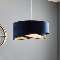 Maco Design Suspension Vivien, bicolore, bleu/doré
