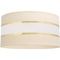 HELAM Lampskärm Helen E27 Ø40/höjd 20 cm kräm/guld