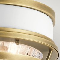 Quintiesse Tollis ceiling light, brass/clear, Ø 30.5 cm