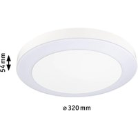 Paulmann LED outdoor ceiling light Circula, white, sensor, IP44