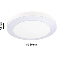 Paulmann LED-utomhustaklampa Circula, vit, sensor, IP44