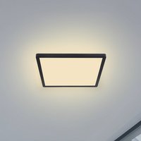 Globo Sapana LED ceiling light, angular, dimmable, black