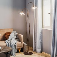 ONLI Golvlampa Rosina med två keramikskärmar