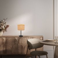 Briloner Borra table lamp, natural colour, straw, height 42 cm