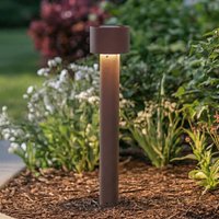 Arcchio Milten LED path light, 65 cm, rust, IP65