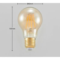 Arcchio LED-lampa E27 6,5W 825 bärnsten 3-step dimmer 3x