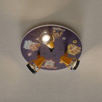 Niermann Standby Paw Patrol ceiling light with three spotlights