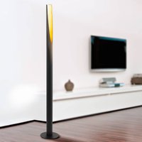 Lampa stojąca LED Barbotto, czarno-złota