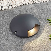 Lindby LED floor spotlight Cormac, 1-bulb, Ø 21 cm, IP67