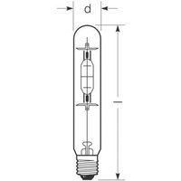 RADIUM metallhalogenidlampa E40 270W HRI-T B klar