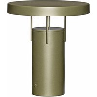HÜBSCH LED rechargeable table lamp BringMe dark green metallic, 28 cm