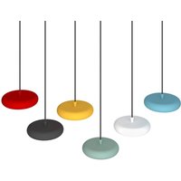 Pujol Iluminación Boina LED-hänglampa, Ø 19 cm, vit