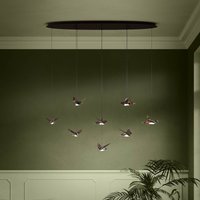 EGLO Stars of Light LED hanging light Paratebueno black 8-bulb.