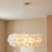 Slamp hänglampa Clizia Mama Non Mama, Ø78cm, vit/klar