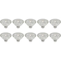 Prios LED-reflektor GU5.3 4.9W 500lm 36° klar 827 set om 10