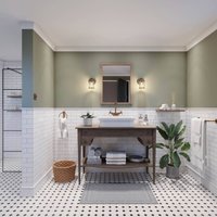 KICHLER Ashland Bay bathroom wall light, one-bulb, brass KICHLER Ashland Bay bathroom wall light, one-bulb, brass